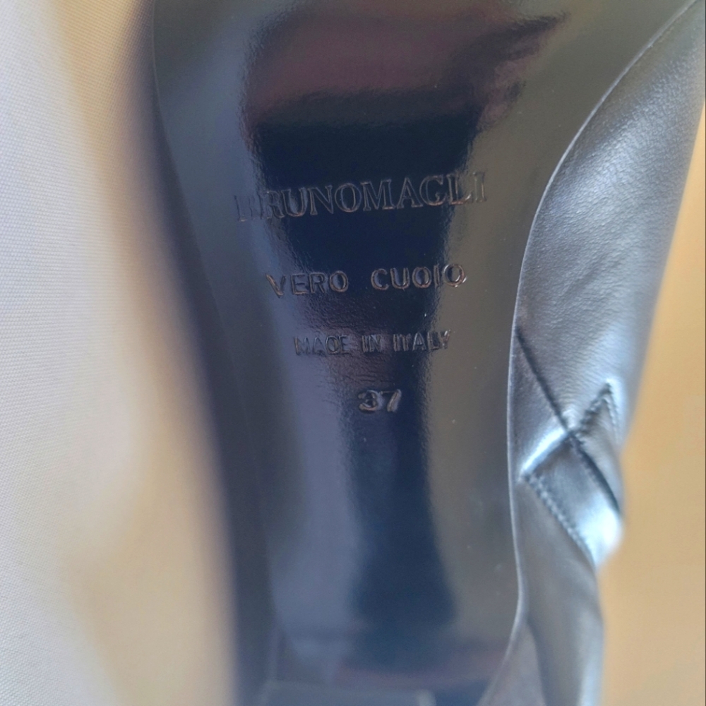 NWOT Bruno Magli Knee-High Boots Size 37 EU Made in Italy - Picture 9 of 16